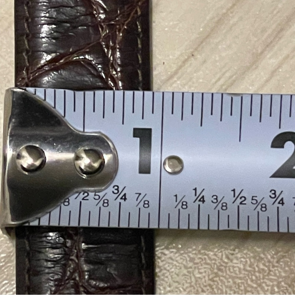 Nordstrom Italian Calfskin Leather Woman’s Belt Size M Made in USA Never Worn - Picture 16 of 16